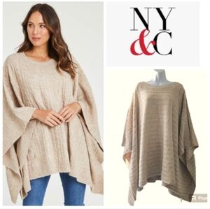 New York & Co Knit Oversized Poncho. Size S/M